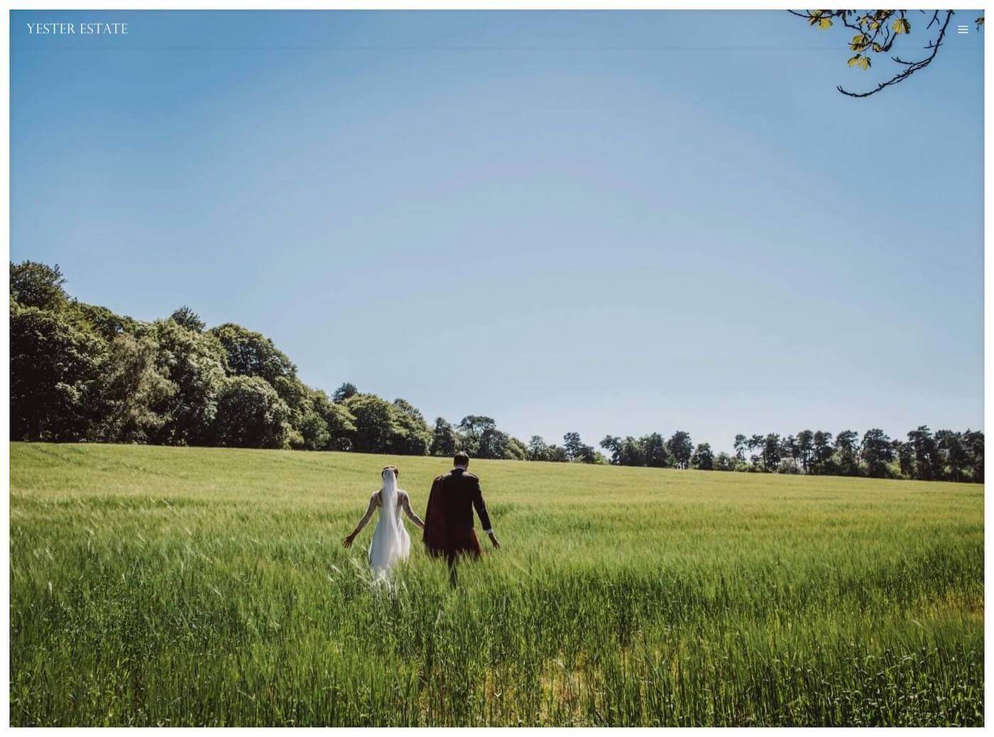 Web design for Yester Estate, Gifford, East Lothian